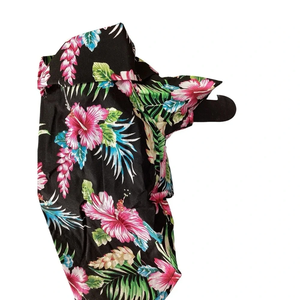 Doggie Design | Tropical Nights | Hawaiian Dog Shirt | Small 14